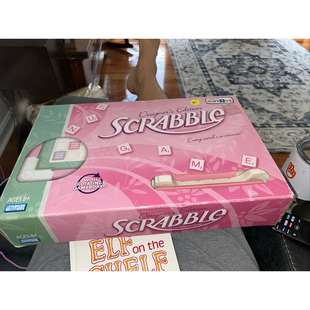 Parker Brothers Scrabble Designers Edition Pink Rotating Board Game Toys R Us